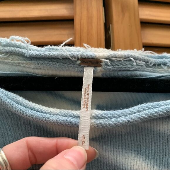 Free People Tie Dye Oversized Crewneck Small - Picture 2 of 5